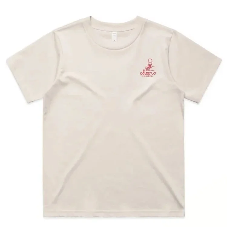 Andys Frozen Custard Cheers Bone Rose T-Shirt Front