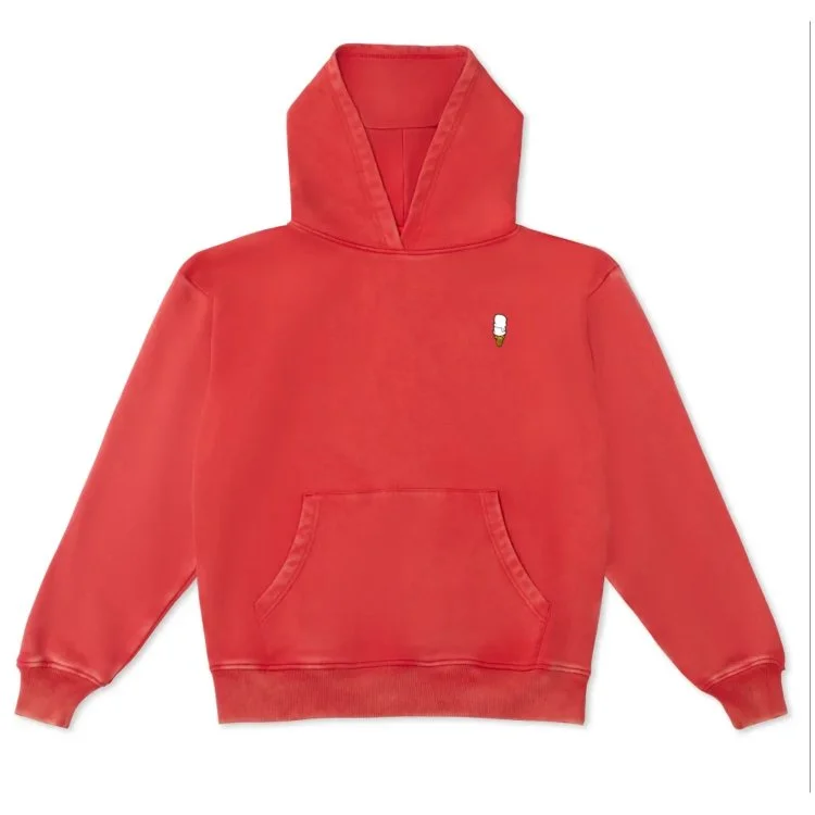 Andy's Frozen Custard Red Oversized Hoodie Front