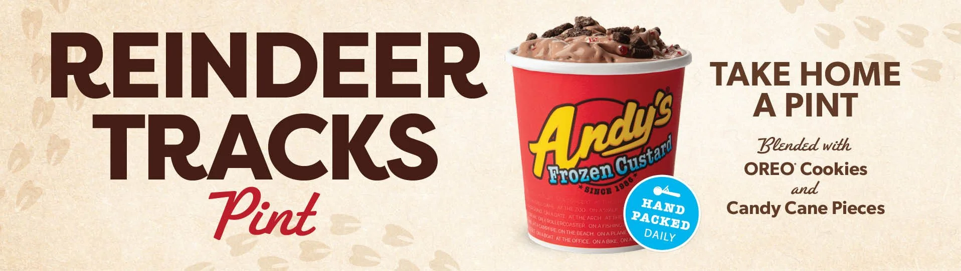 reindeer tracks pint take home a pint hand packed daily