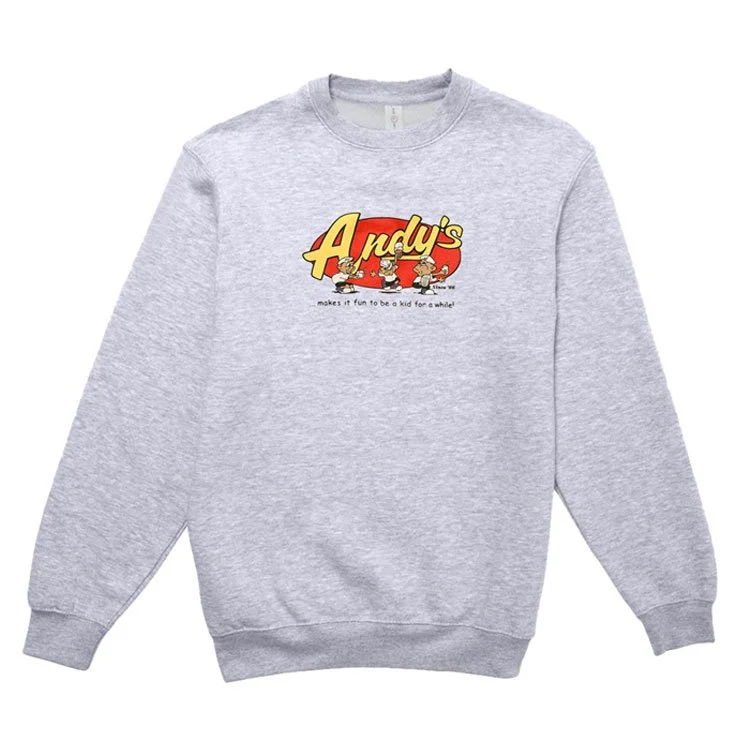 Andys Frozen Custard Dancing Hugh Gray Sweatshirt