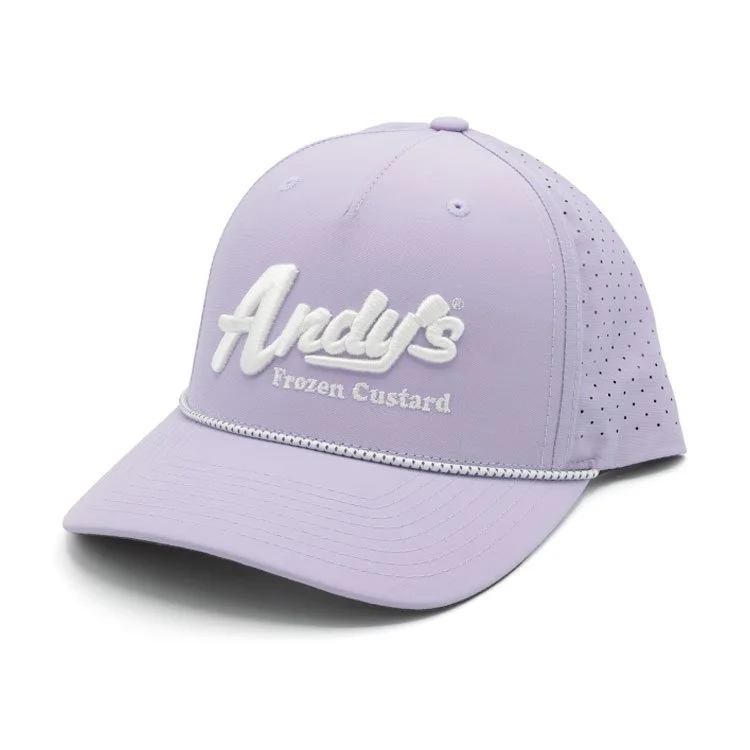 Andys Frozen Custard Richardson Performance Rope Hat Lilac