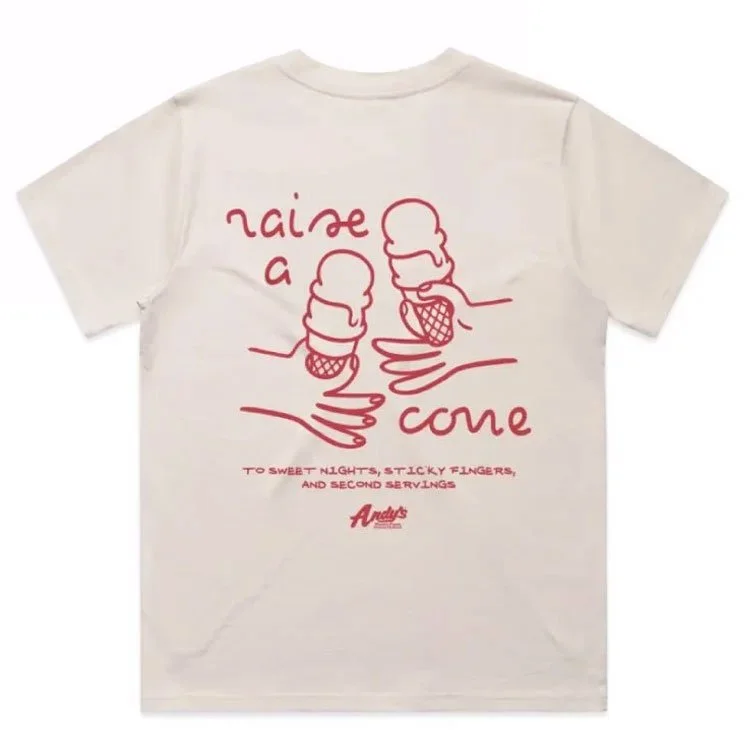 Andys Frozen Custard Cheers Bone Rose T-Shirt Back