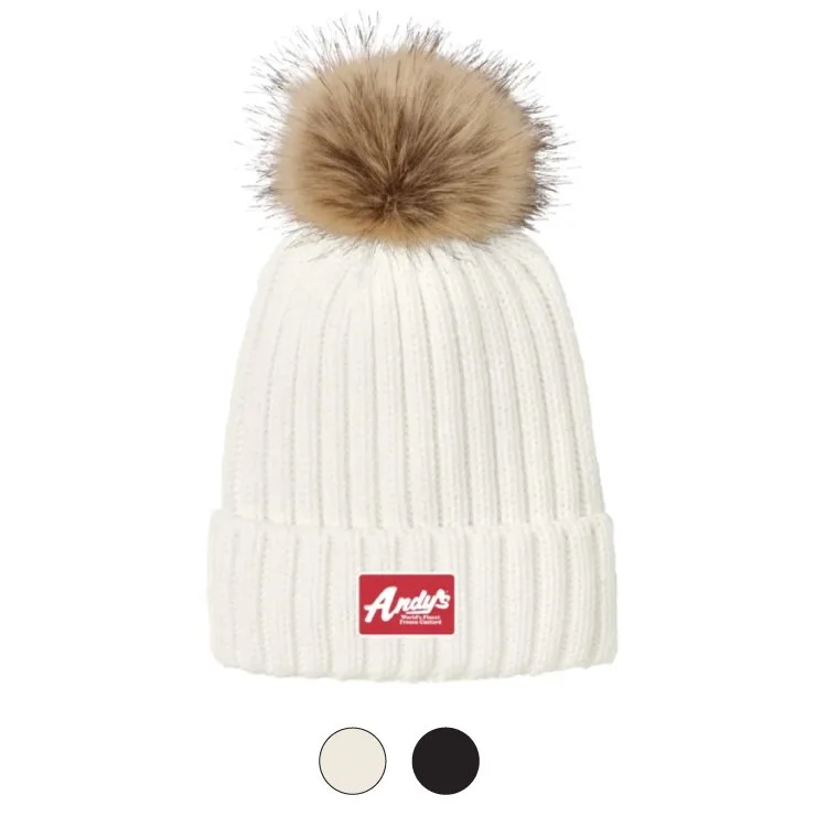 Andy's Frozen Custard Pom Pom Beanie