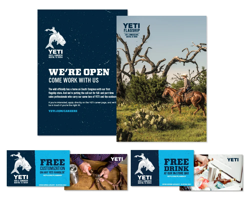 YETI Flagship Print Materials