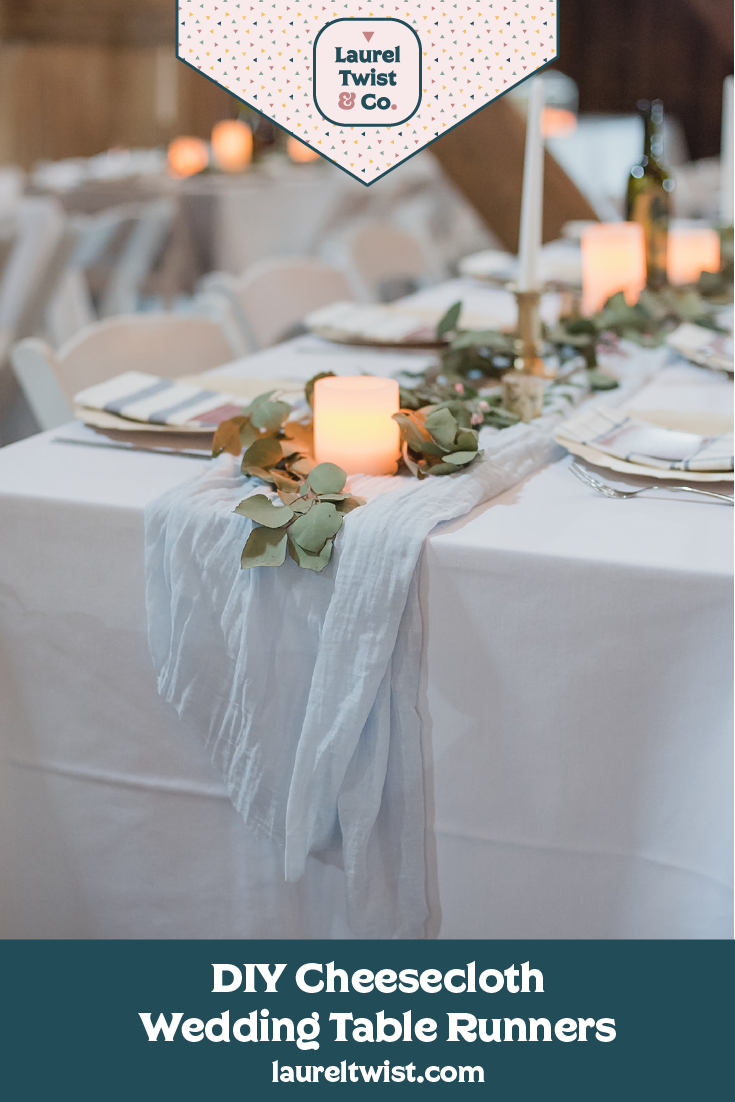 Cheesecloth Table Runner Diy Laurel, Table Runner Ideas For Round Tables