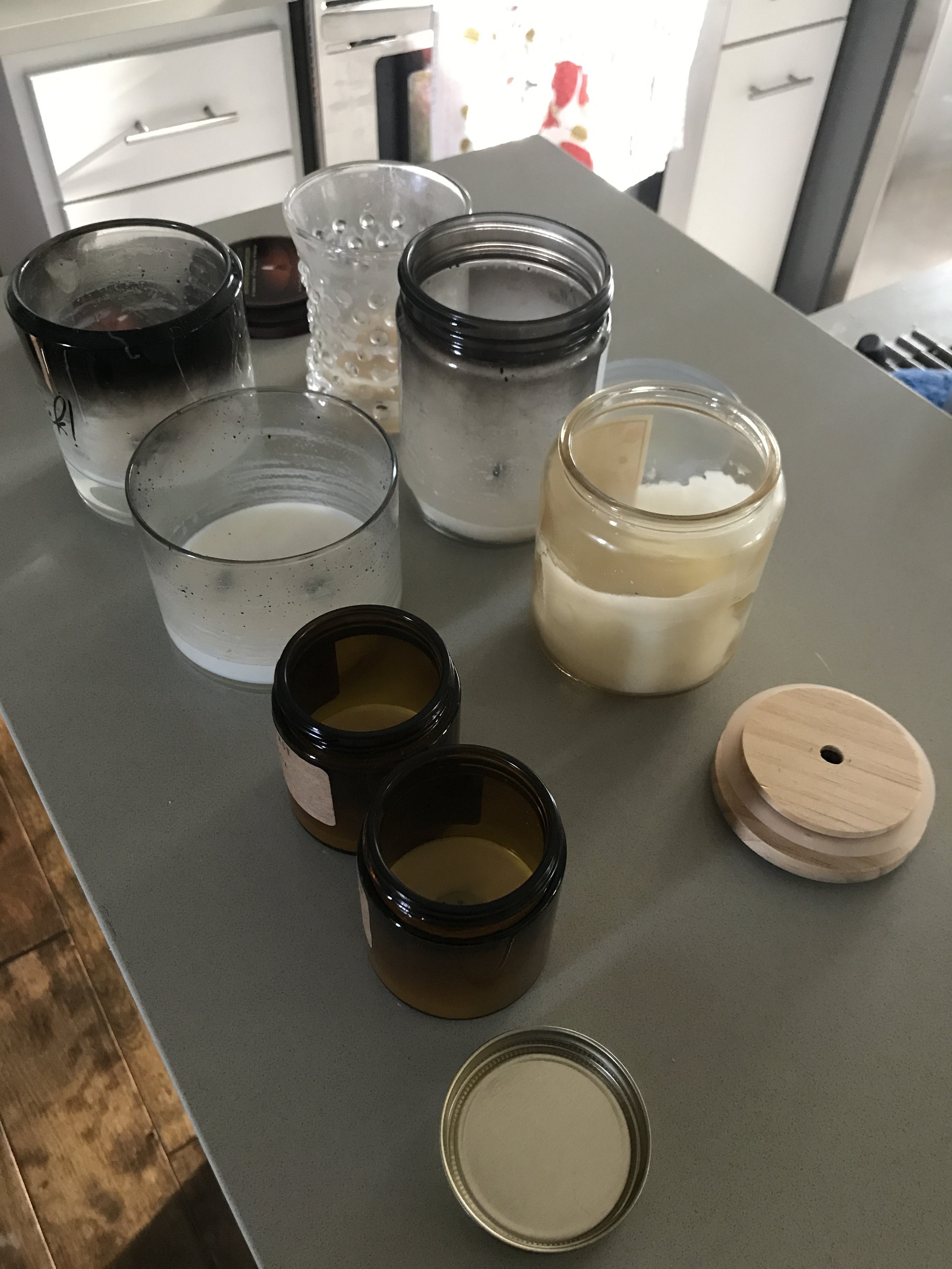 DIY Home Decor: What to do with burned out candle jars 