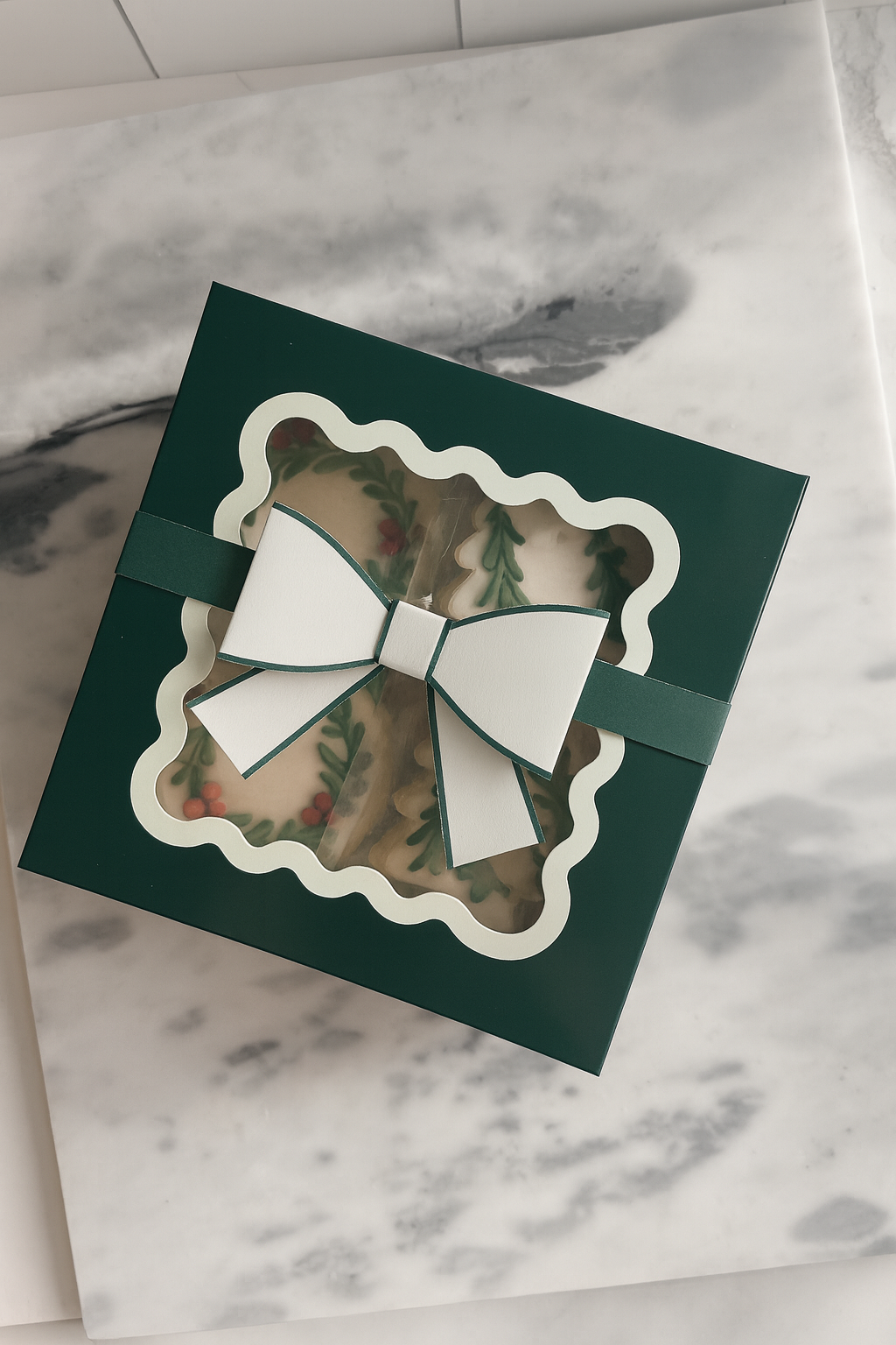 Cooke Wreath Half Dozen Cookie Box