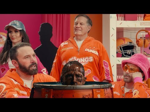 DUNKIN SUPER BOWL COMMERCIAL 2025 ft Ben & Casey Affleck, Jeremy Strong, Bill Belichick, and Drusk