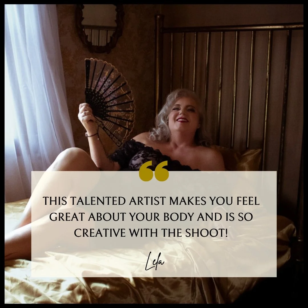 Talented artist makes you feel great about your body" About LAMINA Boudoir Photography Studio