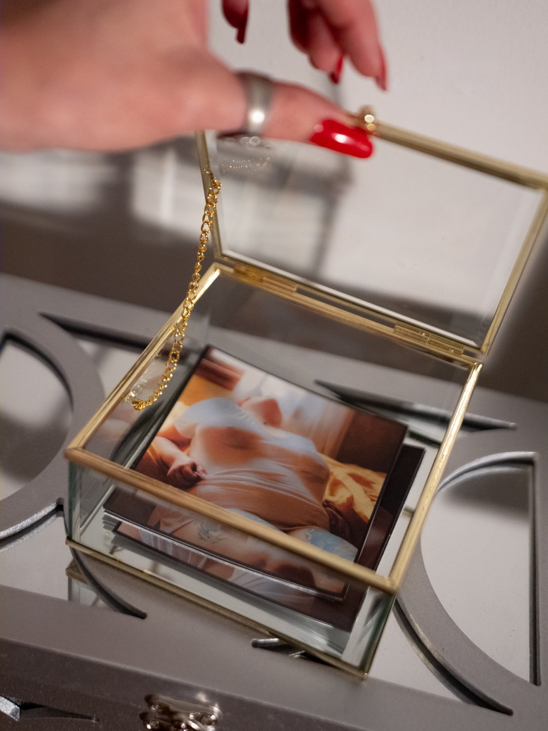 LAMINA Boudoir Fine Art Product - Gilded Boudie Box