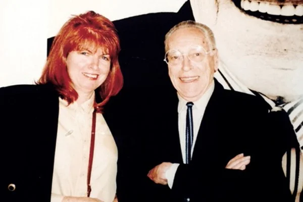 Dawn Kidd and Achille Casiglioni in Milan in 1994. 