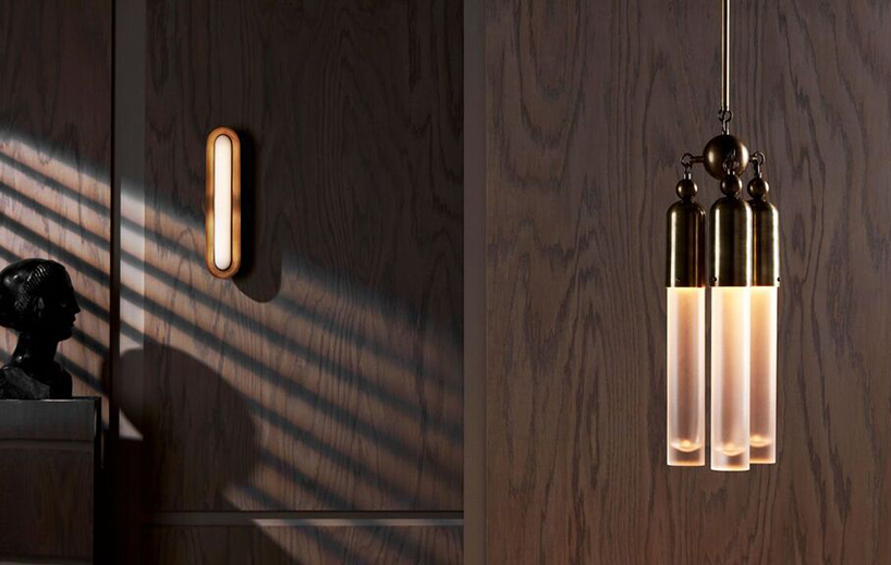 During Milan design week 2016 , New York-based design studio Apparatus debuts two lighting series — ‘circuit’ and ‘tassel‘ — alongside an extension to the ‘portal’ line in marble.