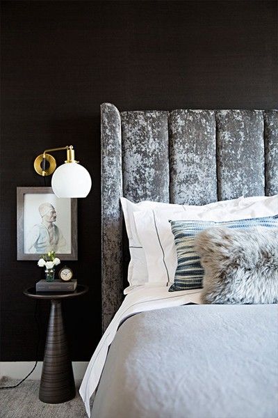 Velvet makes a desirable companion to your well-traveled treasures, often displayed on bedside tables.