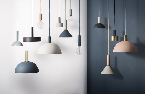 Beautiful muted colours in dusky rose, deep green, intense blue and dusty neutrals. Danish homewares Ferm Living has nailed it! We are in LOVE.