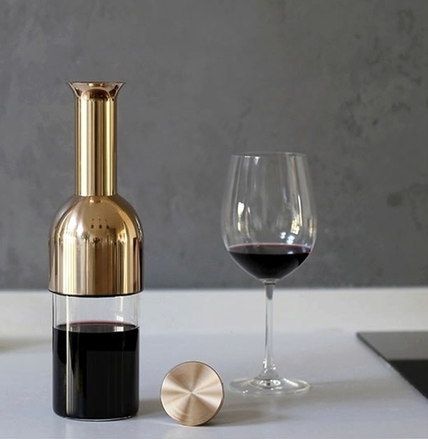 Two of our favourite things - copper and wine - combine! Tom Cotton has designed the most elegant wine decanter that will keep a good drop really good for up to 12 days . . . if you have more restraint than us to keep it for that long, that is!