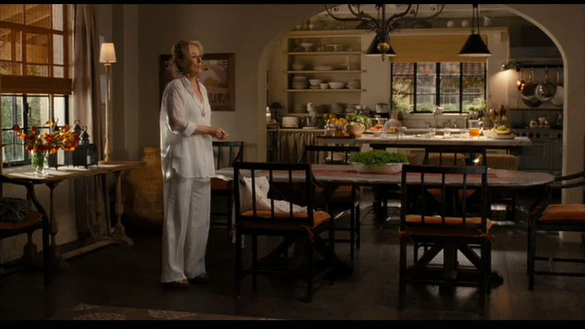 Who could forget the Spanish hacienda-style ranch that Meryl Streep's character owned in the romantic comedy It's Complicated . The vaulted ceilings, tiled roof, wide verandahs and kitchen are to die for!