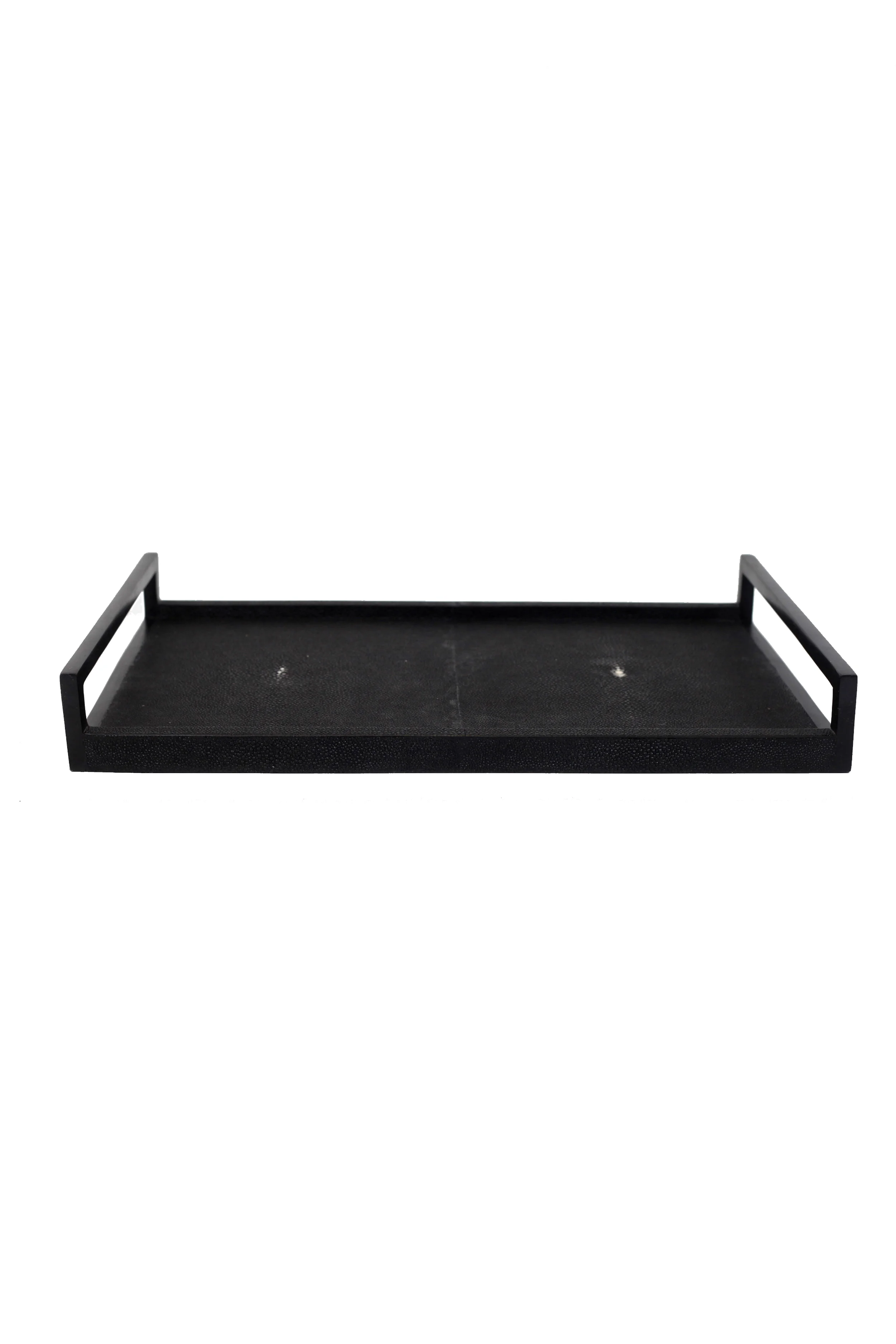 A tray for your Christmas table, and a beautiful piece for your home all year round, Alex is coveting the Classic Rectangular Tray by A&Y Augousti in jet black shagreen. 
