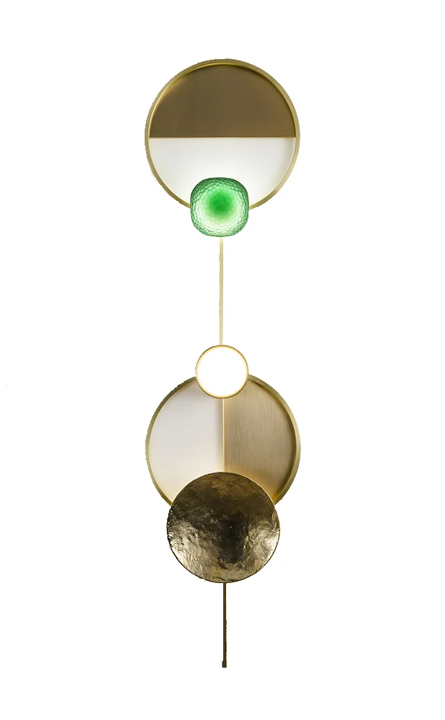 Alex is dreaming of the ‘Gioielli’ wall light by Giopato & Coomes with it's jewel-like qualities and a pop of green.