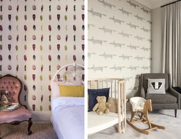 We love the use of patterned wallpaper in the children’s bedrooms at our Victoria Street project, creating a sophisticated but playful vibe.