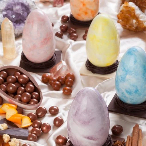 Bibelot coloured gemstone Easter eggs are precious indeed!