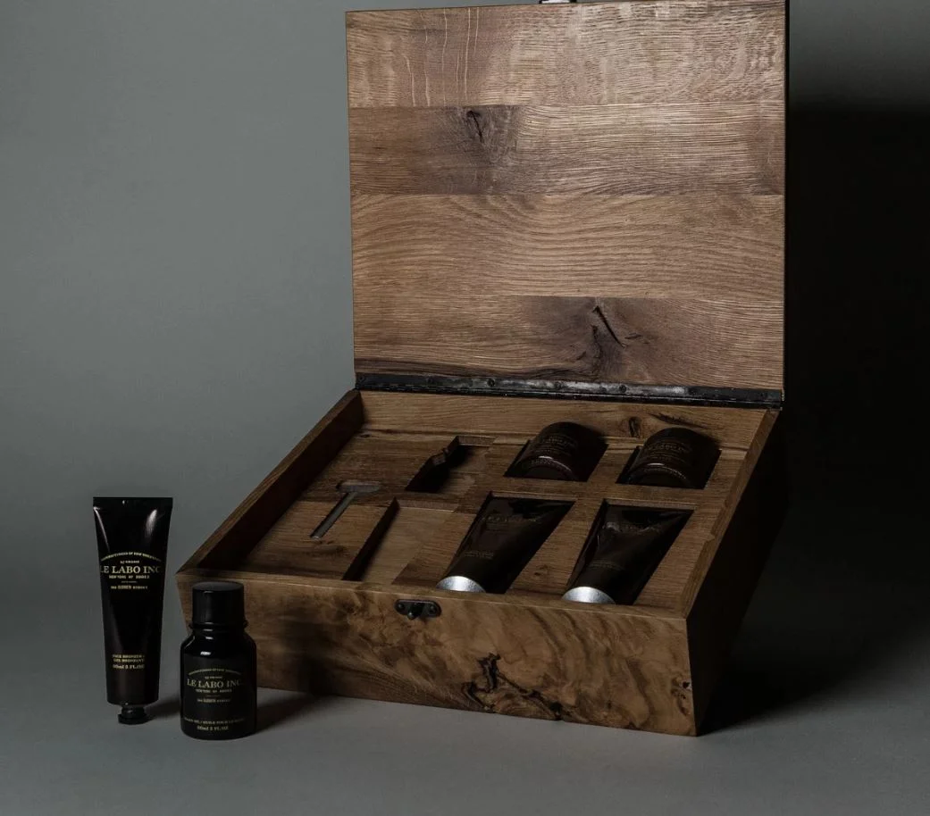 An ode to the old-school barber shop, this handmade oak box full of grooming goodies is perfect for the Dad who takes pride in his appearance. Available from Le Labo . 