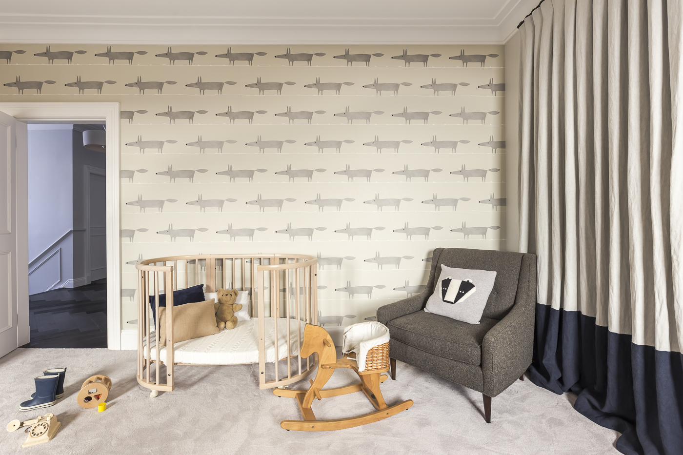 Animal inspired soft furnishings at our Victoria Street project are a simple way to imbue a sense of self into your kid’s room