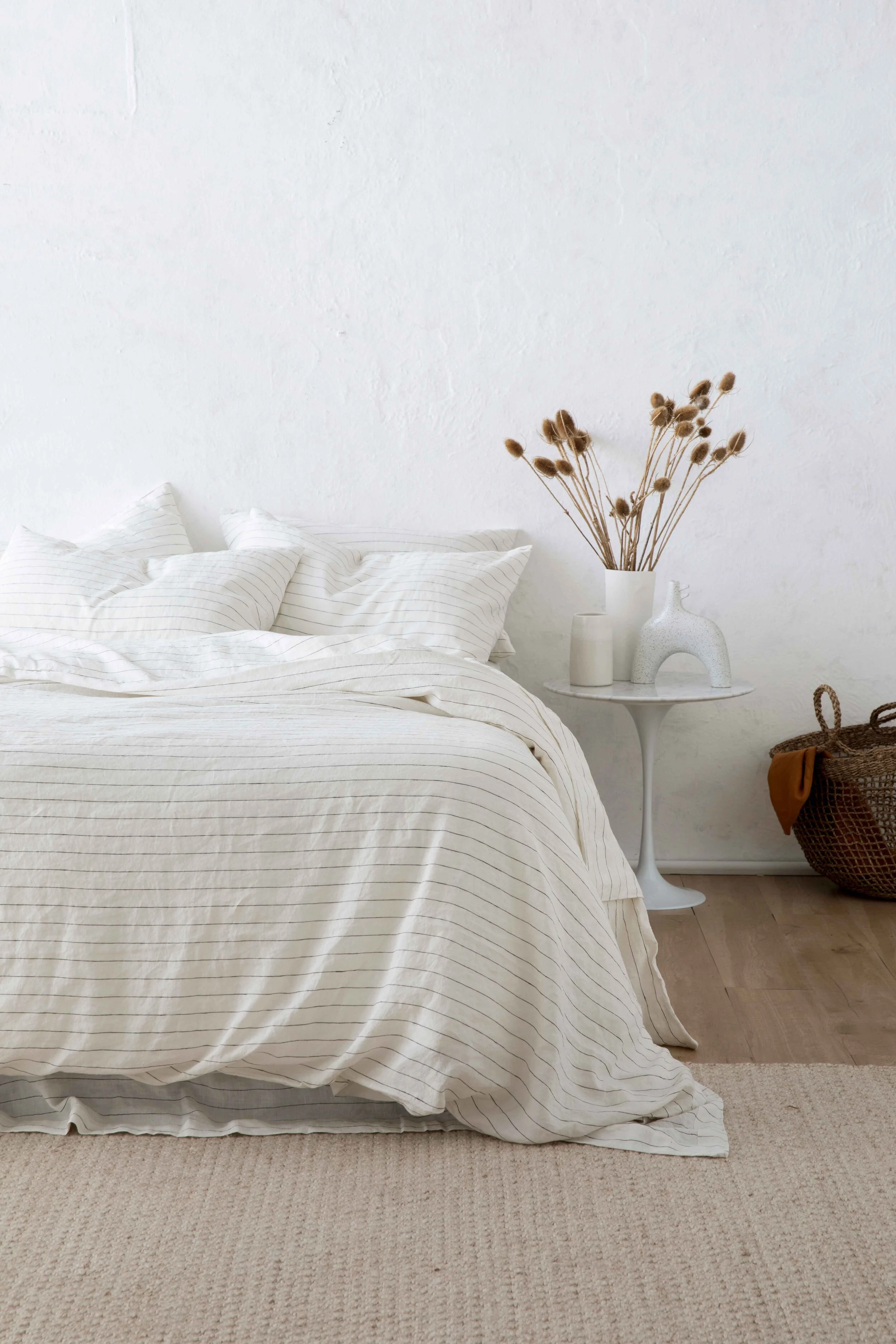 CULTIVER Pencil Stripe Linen. Image courtesy of Cultiver