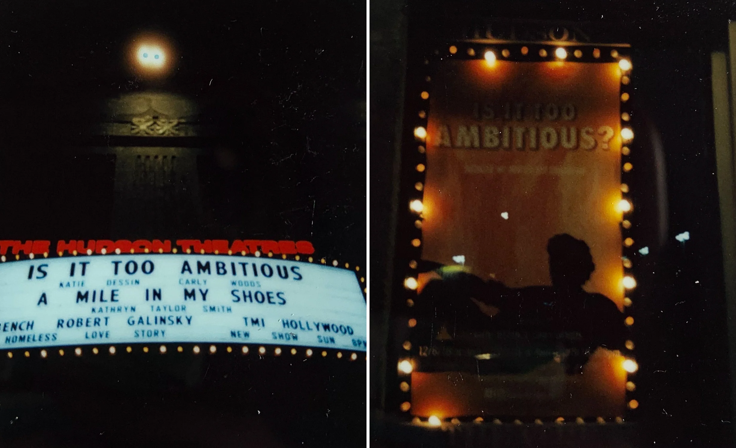 Our marquee and poster