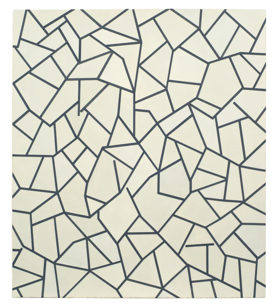   Stamp,  2010: Watercolor and ink on cut paper, 17 x 15”. 