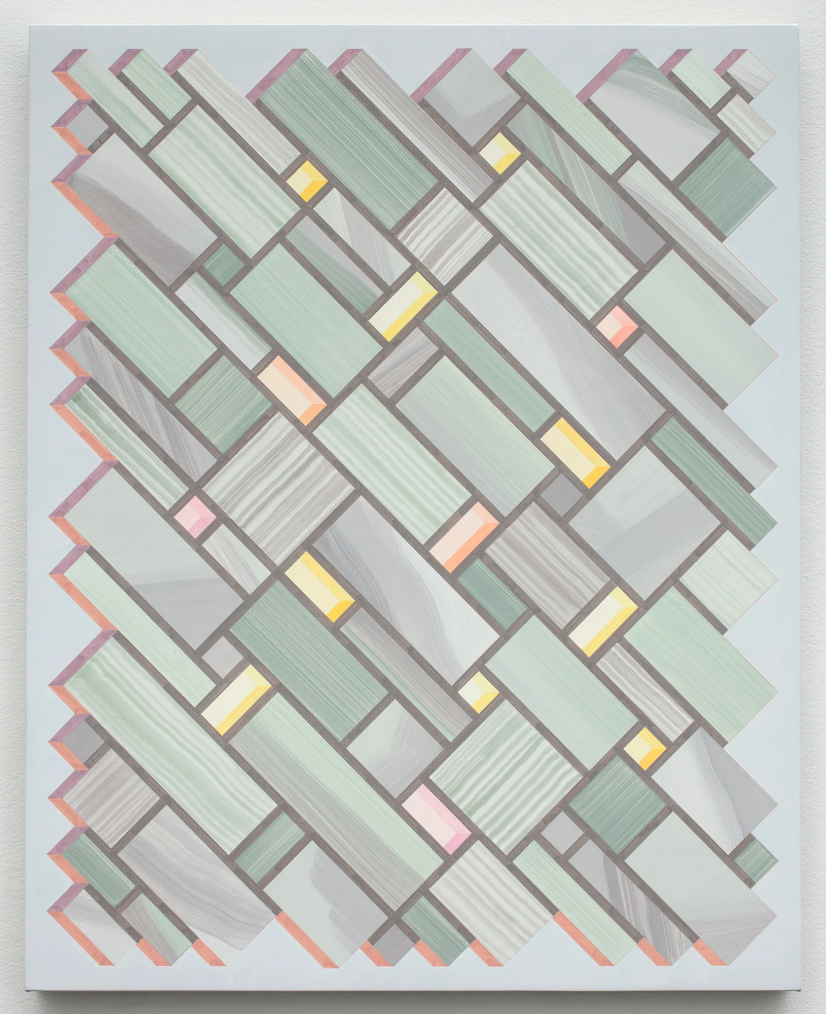   Lichen , 2019: Acrylic on linen on panel, 28.75 x 23”  Photo credit: Wes Magyar 