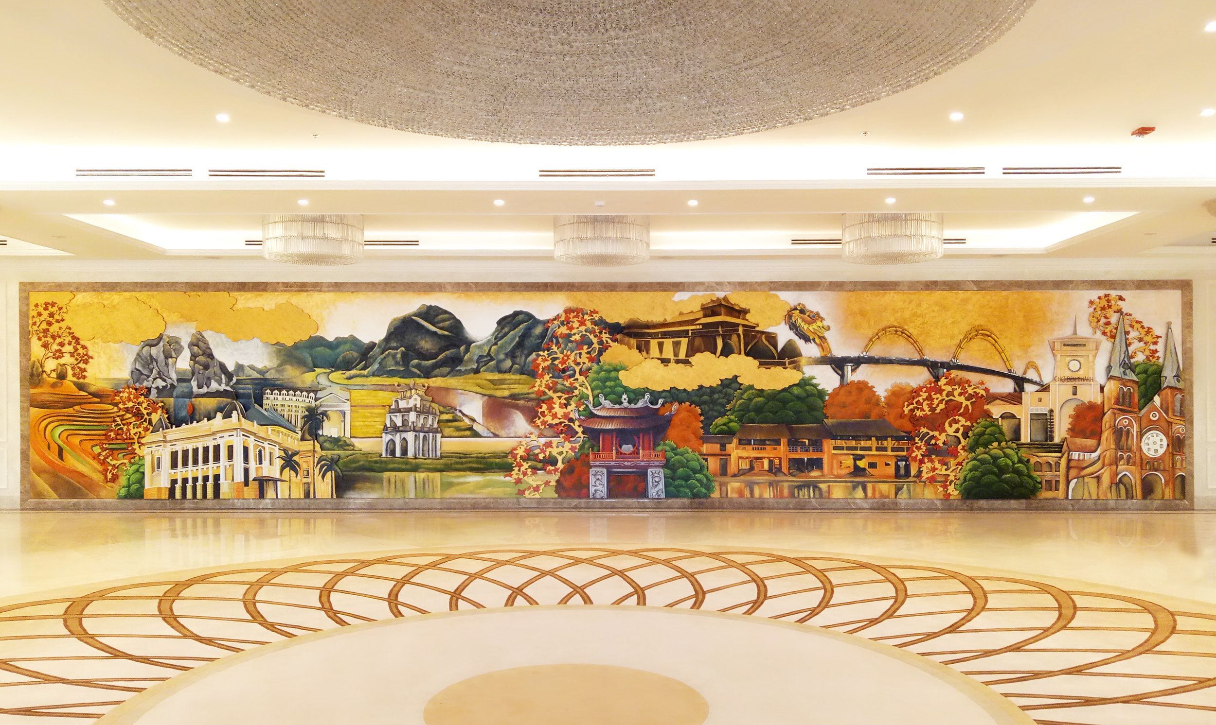 Sheraton Grand, Danang,  Function Center Mural 