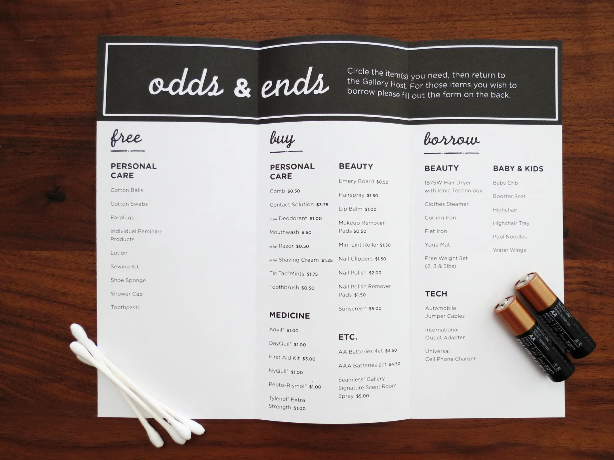 Hyatt Place 24/7 Gallery Menu and Market Design and Branding by Maggie Kent of Hello Gypsy