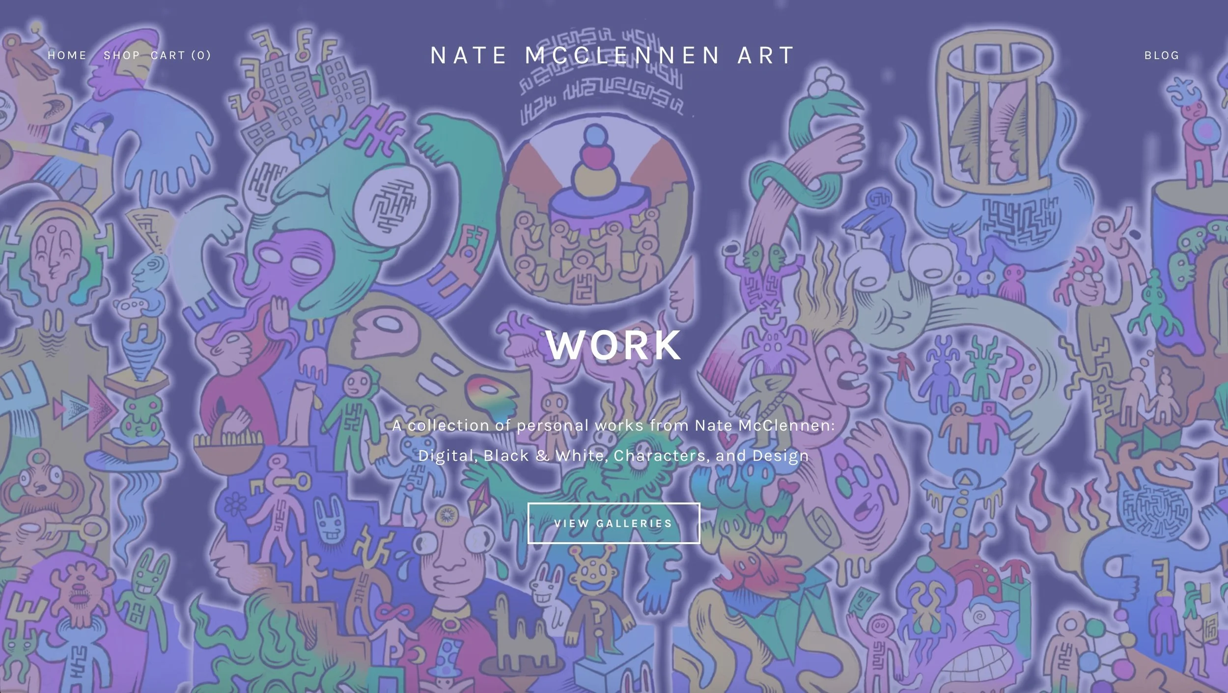 Website for Nate McClennen