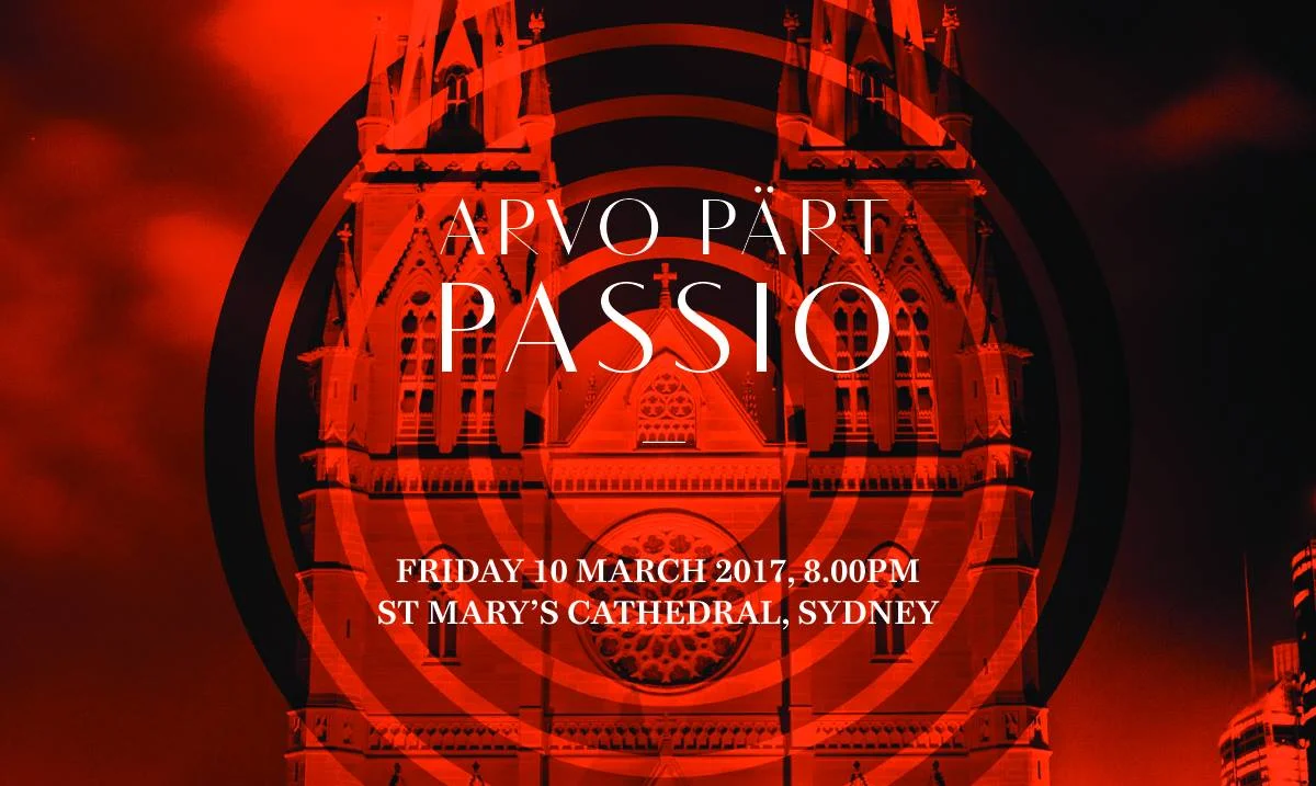 PASSIO - Arvo Pärt - Song Company