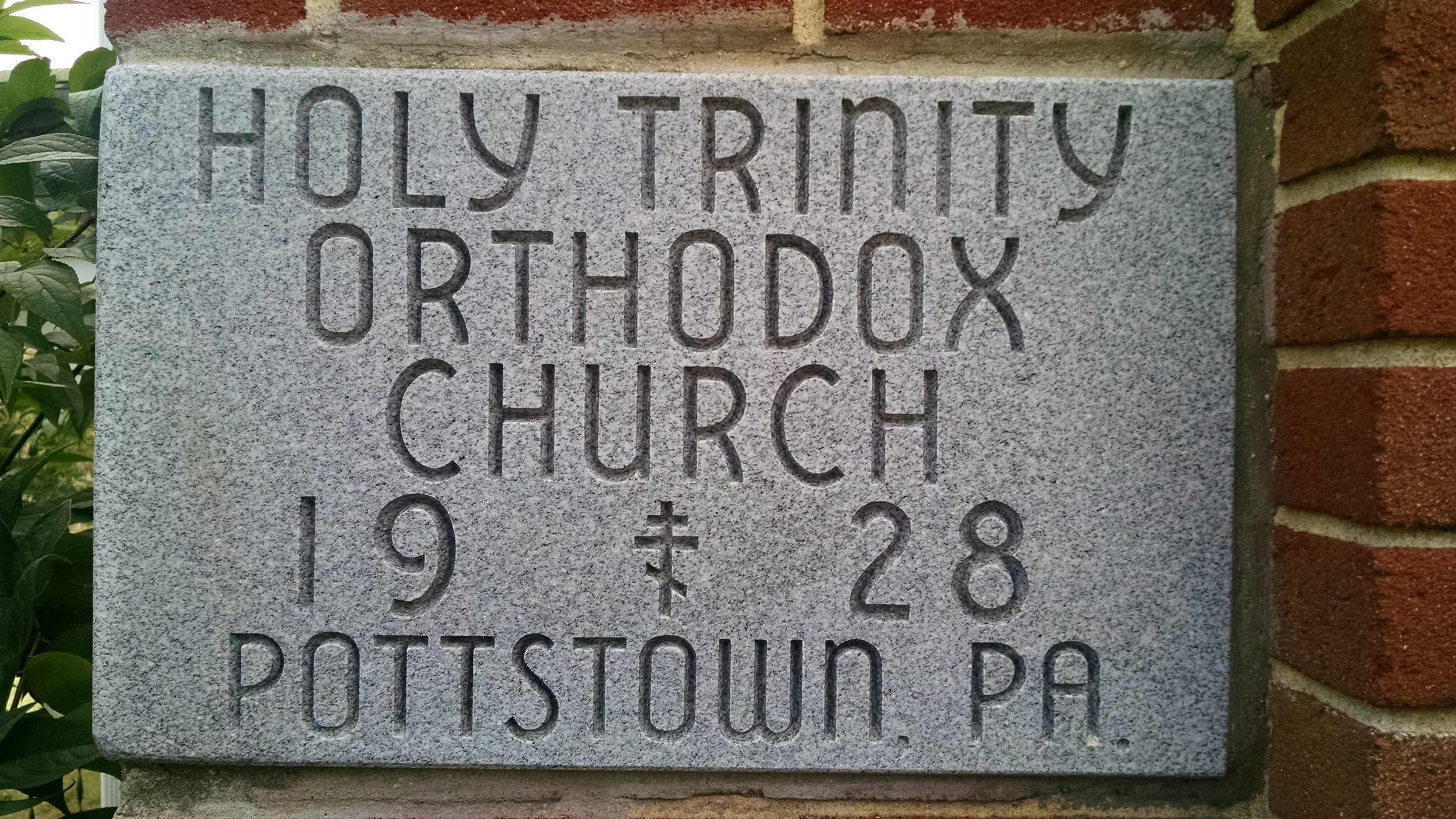 Church founding sign