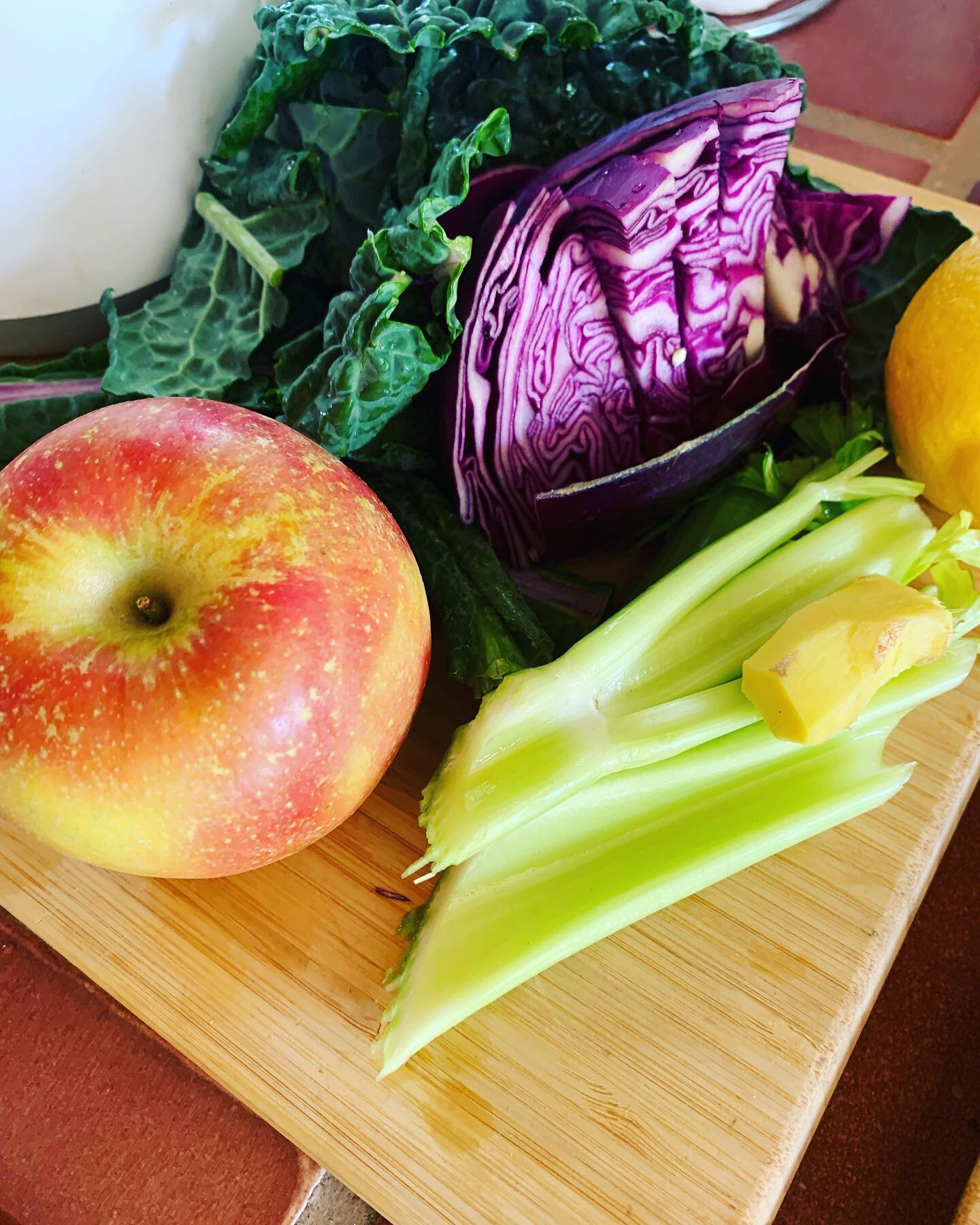 Therapeutic juice day 1. 
Adding a nutrition boost for the next couple of weeks&hellip; It is just a small glass focusing on veggies. Do you like to juice? #veggiejuice #heal #wellness #flourish #womenshealthcoach #nutritionist #nutritionboost #plant