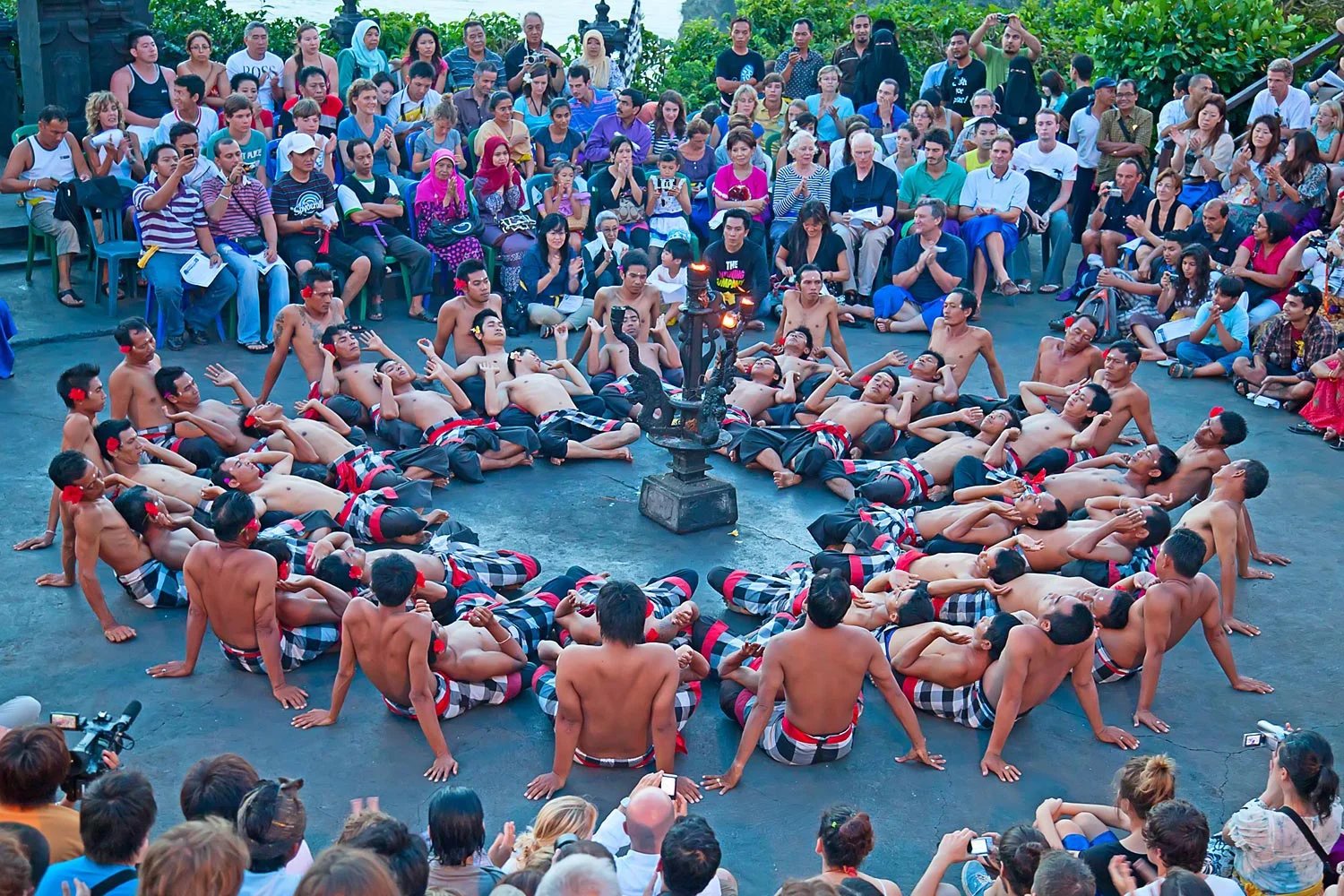 Kecak Balinese dance is performed primarily by men