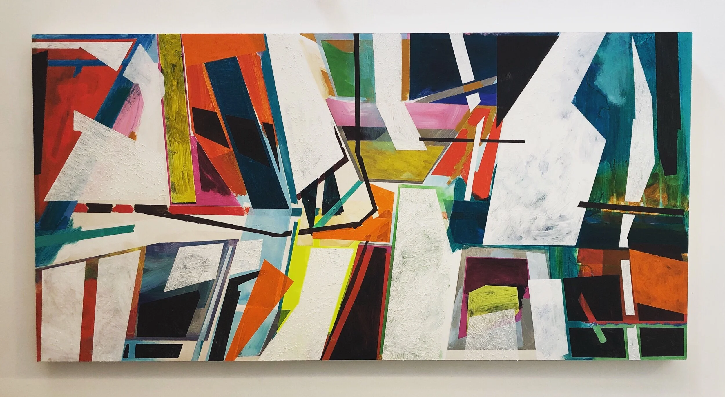 Falling White Blocks, 2019