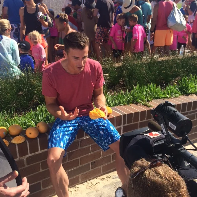 James Tobin reporting from Mess-Tival for Weekend Sunrise.
