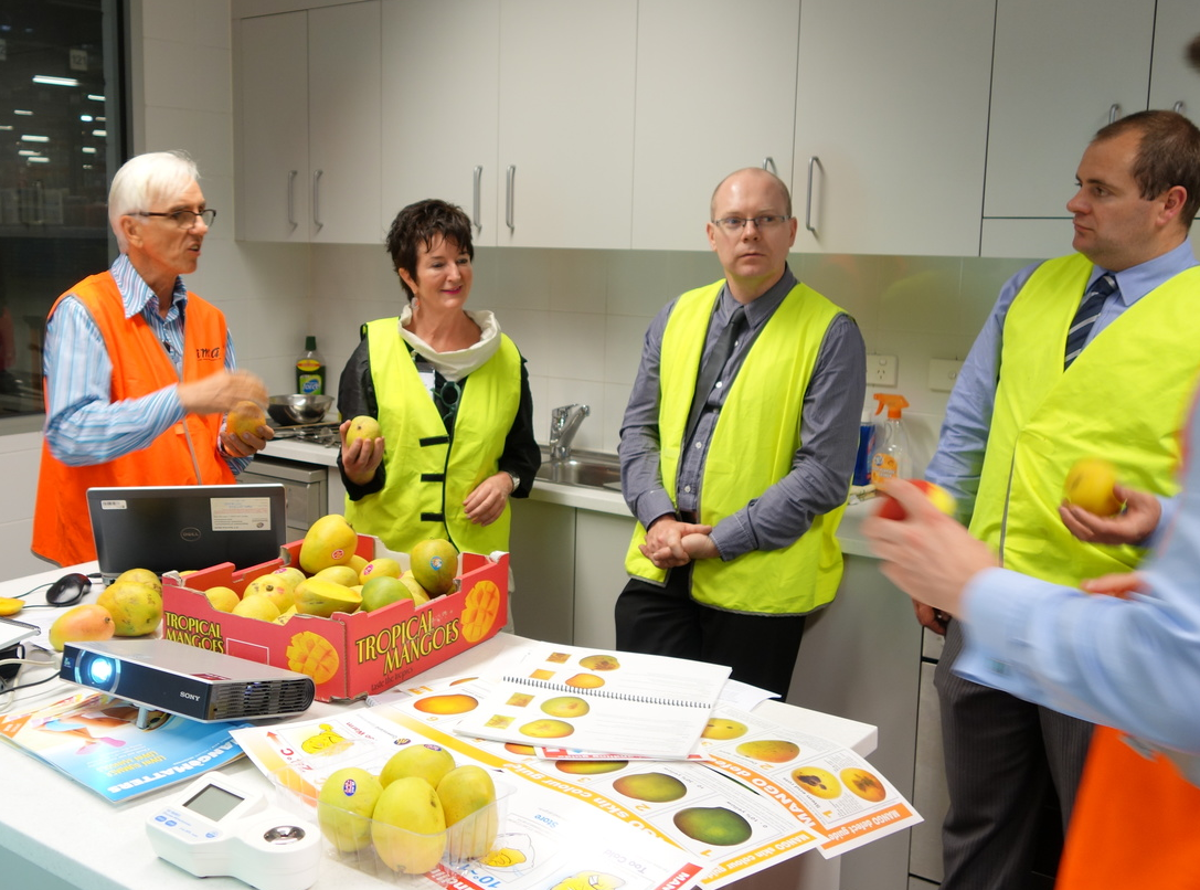 Technical Manager Terry Campbell with key retailers to train the QC staff