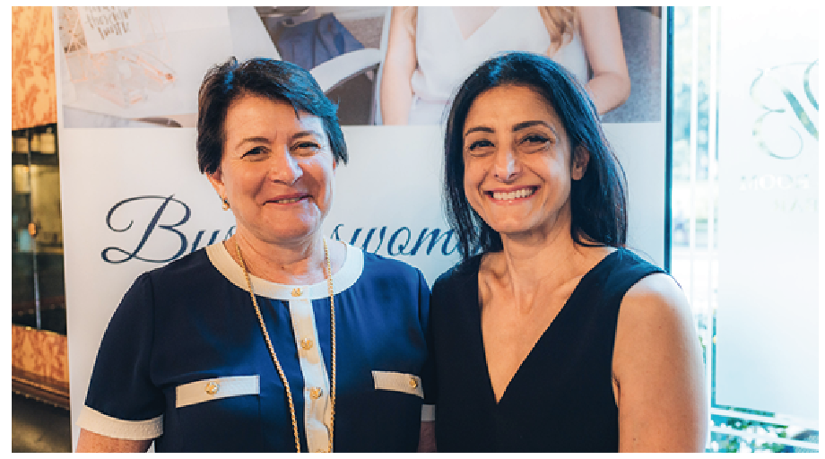 Marie Piccone, Manbulloo, with Suzi Dafnis, CEO and founder of HerBusiness.
