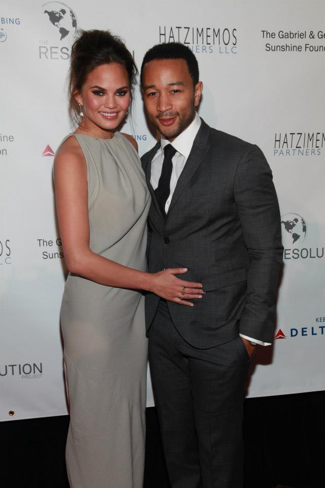 John Legend and Chrissy Teigen, Fundraiser Gala, The Harvard Club, New York, NY