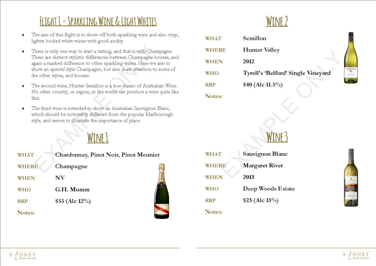 Example Tasting Book p2
