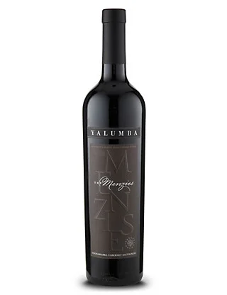 &nbsp; &nbsp; &nbsp; &nbsp; &nbsp; &nbsp; &nbsp; &nbsp; &nbsp; Yalumba The Menzies $60 &nbsp; &nbsp; &nbsp; &nbsp; &nbsp; &nbsp; &nbsp; full-bodied and powerful wine with a very long lasting finish. A whopper wine, and it will be long-lived.  &nbsp; &nbsp; &nbsp; &nbsp; &nbsp; &nbsp; &nbsp; &nbsp;
