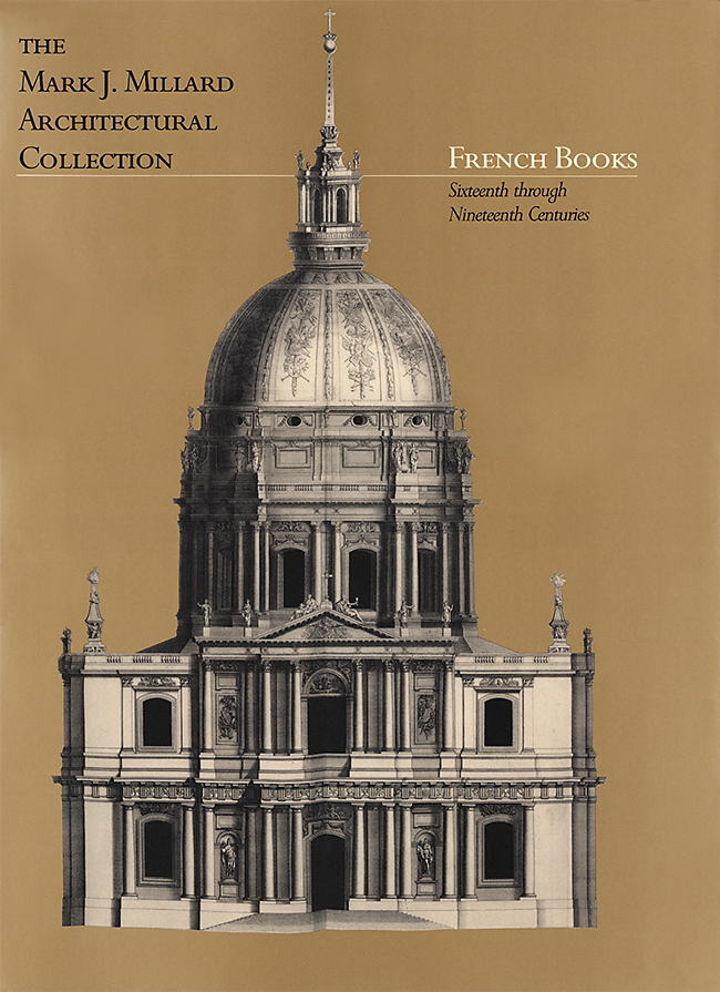 Mark J. Millard Architectural Collection (Vol. 1) French Books