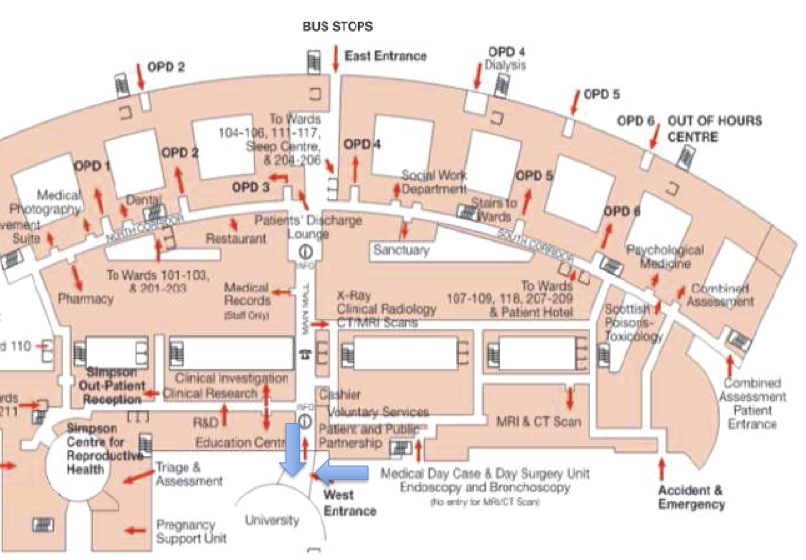 edinburgh royal infirmary map Riemap Edinburgh Centre For Endocrinology Diabetes edinburgh royal infirmary map