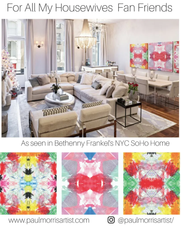 Real House Wife of New York Bethenny Frankel’s Artwork