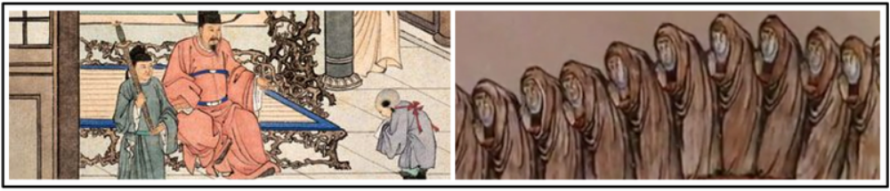III. Belief systems generally reinforced existing social structures while also offering new roles and status to some men and women. A. Confucianism emphasized Filial Piety . B. Some Buddhists and Christians practiced a Monastic Life. 