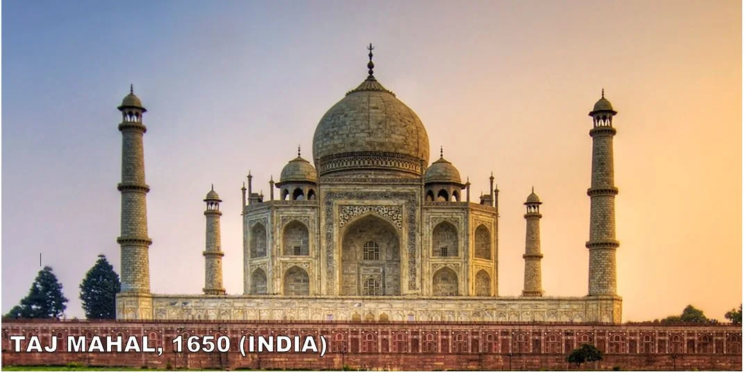 Maybe the most famous building on earth not named the Pyramids. Built by Shah Jahan as a mausoleum for his wife,Mumtaz Mahal. Mumtaz Mahal died giving birth to her 14th child. It took over 21 years to complete and remains one of the true marvels of architecture on the planet.