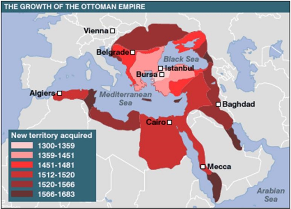 ottoman empire map 1900